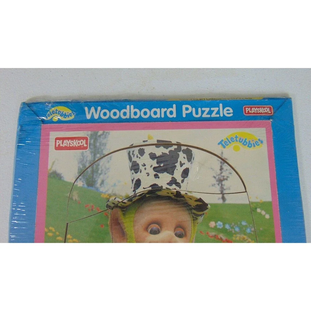 Playskool Teletubbies Wooden Puzzle 629‑04 • Dipsy • 4‑Piece Vintage 1998